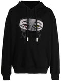 Haculla Eyes On You studded cotton hoodie