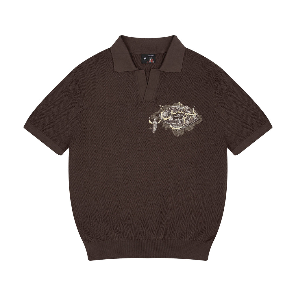 "aziza" polo Knit brown