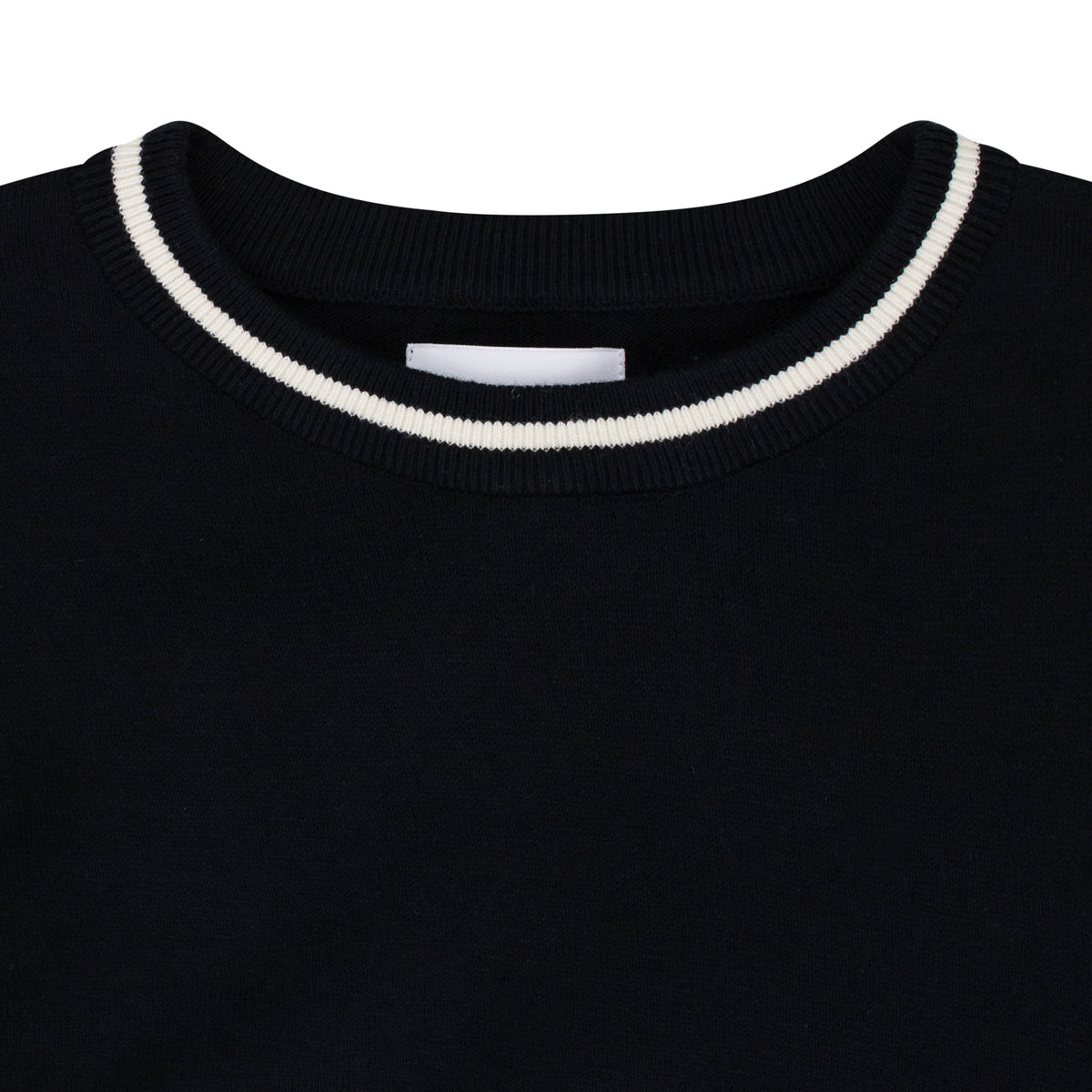 BLACK LOGO KNIT T-SHIRT
