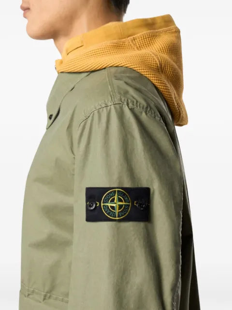 Stone Island 4100054 waxed pigment cotton tela jacket