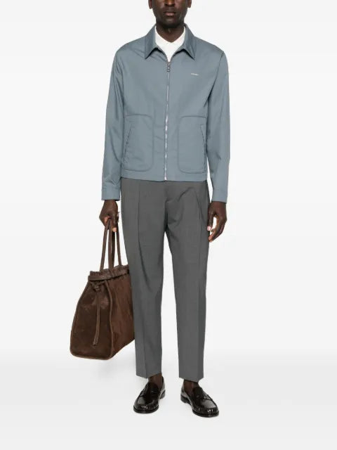 Prada technical cotton zipper blouson jacket