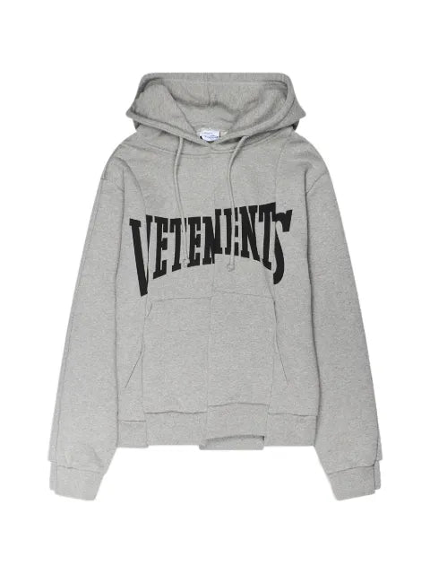 VETEMENTS cut-up logo hoodie