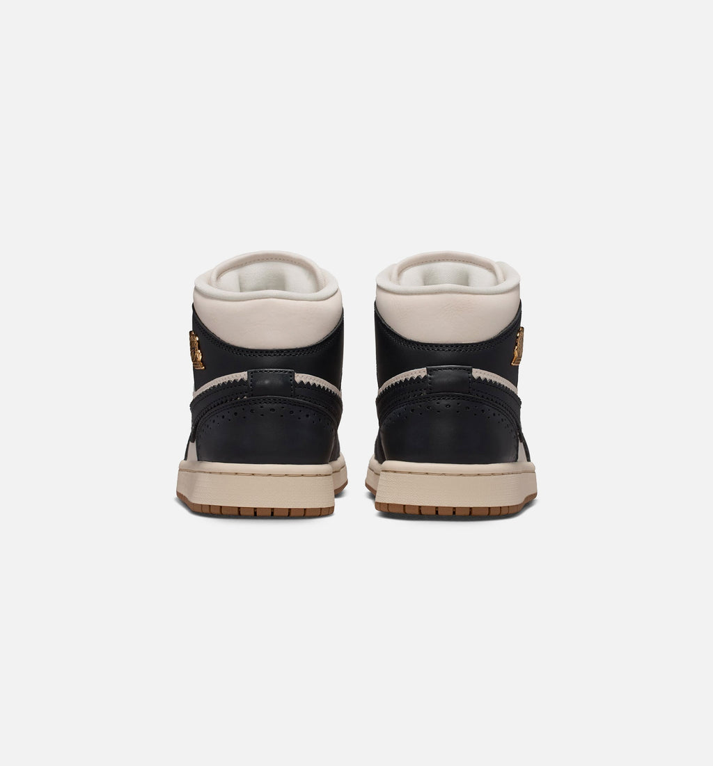 Air Jordan 1 Mid SE Women's Lifestyle Shoe - Off-Noir/Chalk/Pearl White