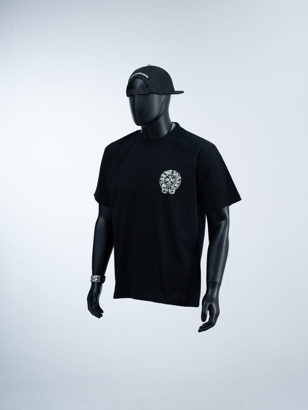 Chrome Hearts Sanskrit Horseshoe Cross Graphic T-Shirt