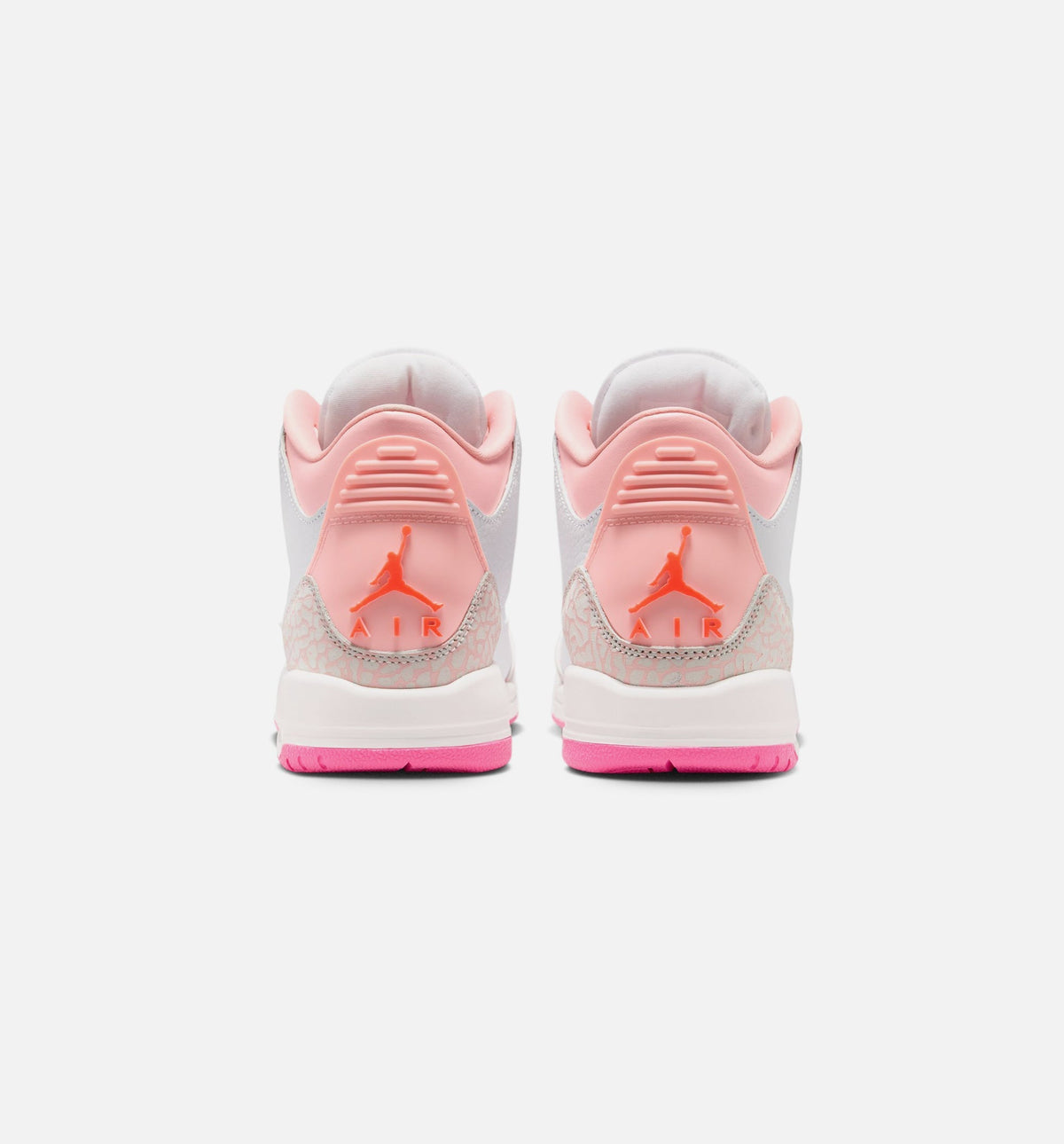 Air Jordan 3 Retro Spring Flowers Grade School Lifestyle Shoes - Pearl Pink/Pink Bloom/Pink Glow/Hyper Orange