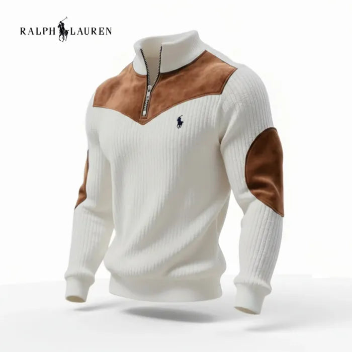 Casual Contrast Knit Sweater