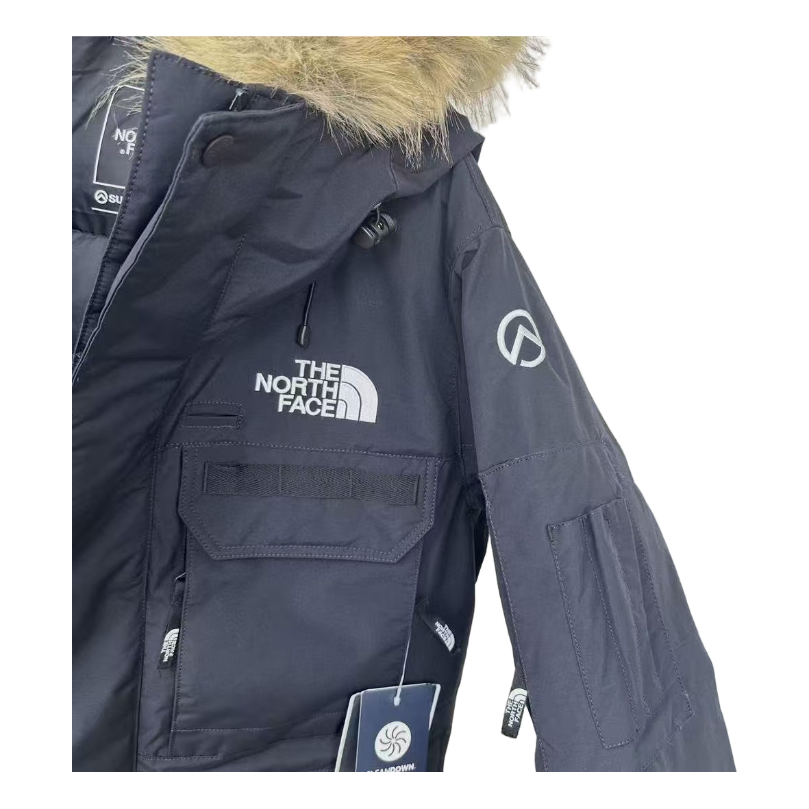 The North Face Four-Pocket Fur-Trim Hooded Parka – Graphite