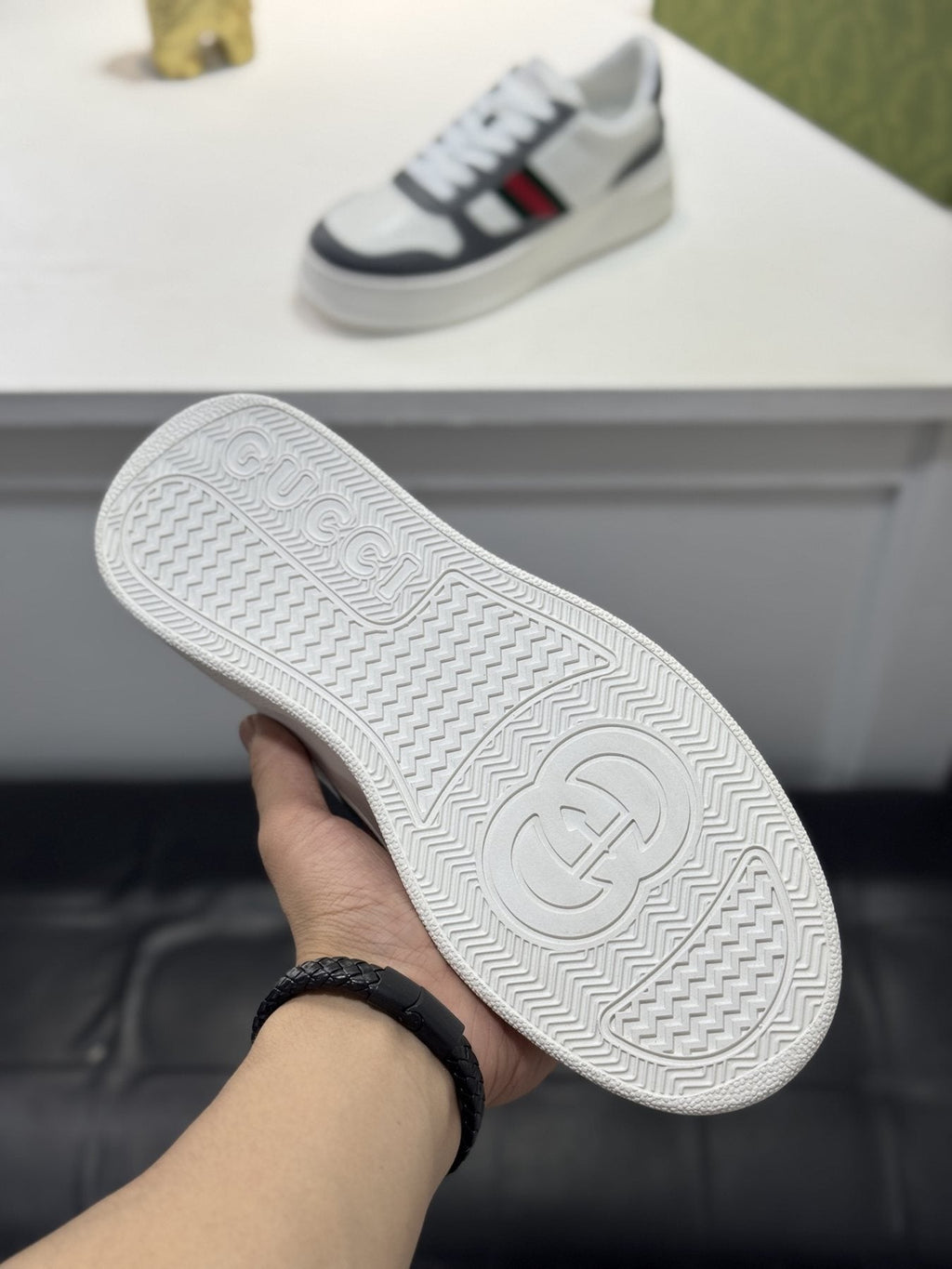 Gucci Web Stripe Low-Top Sneakers