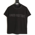 Louis Vuitton Dotted Lettering T-Shirt - Black
